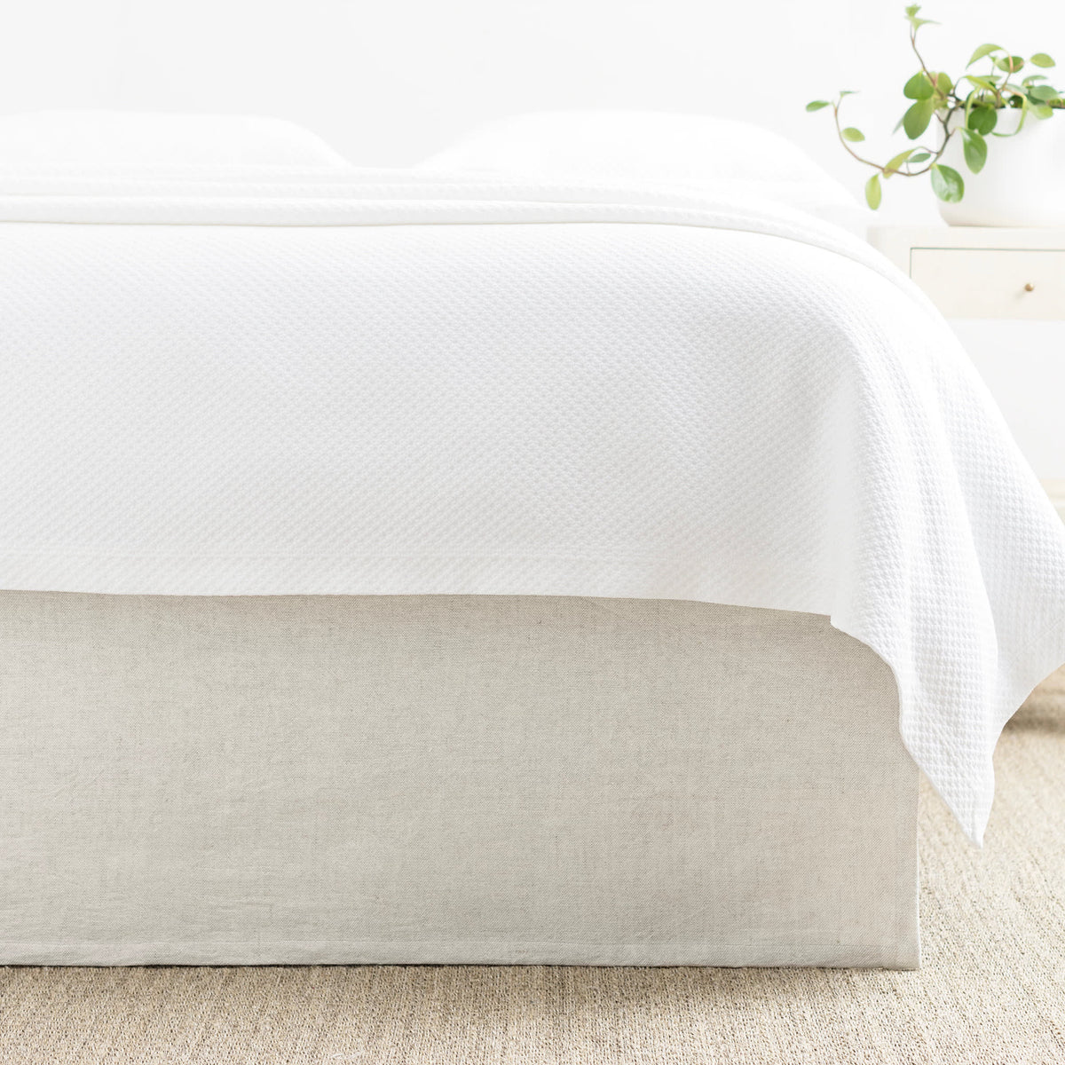 Wilton Bed Skirt, Natural - Starboard Lane