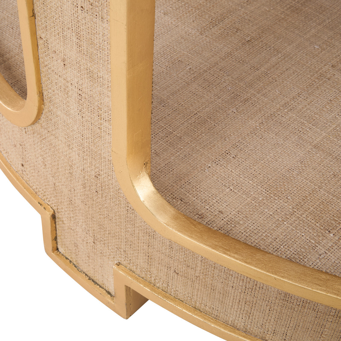 Yangon Hall Table - Natural, side view - Starboard Lane