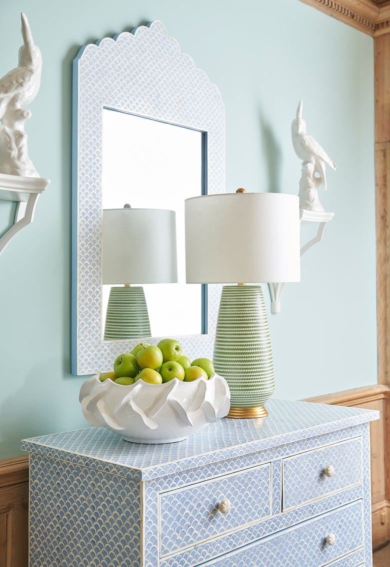 Crown Mirror - Blue, side view - Starboard Lane