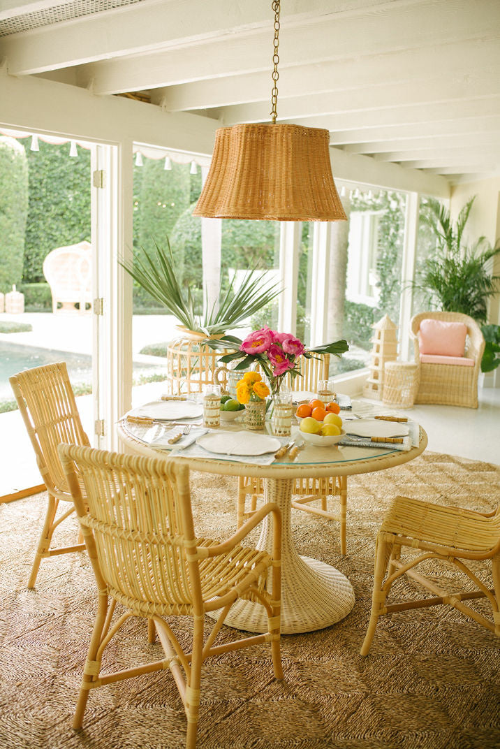 Biscayne Dining Table, front view - Starboard Lane