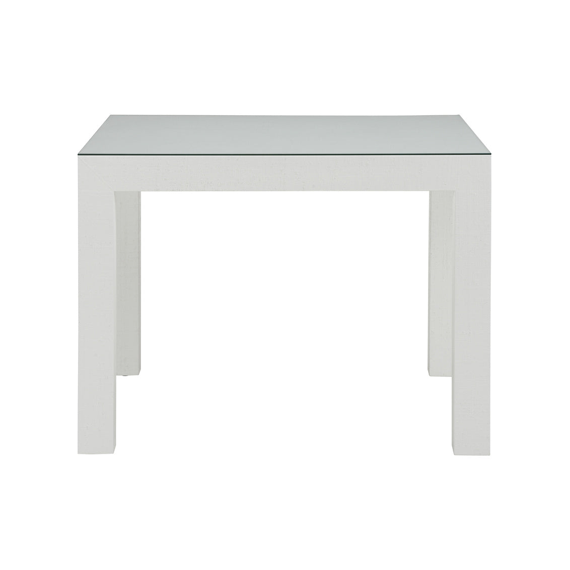 Sanibel Game Table - White, front view - Starboard Lane