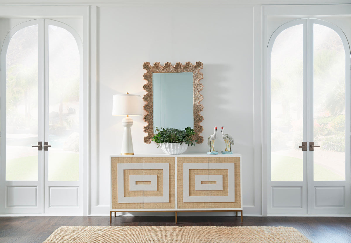Scalloped Shell Mirror, side view - Starboard Lane