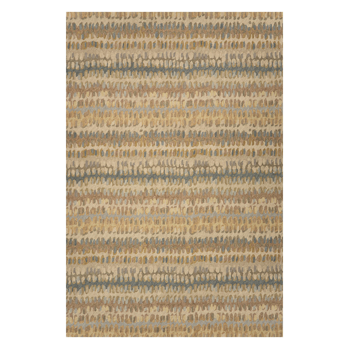 Paint Chip Hooked Wool Rug, Natural, runner - Starboard Lane
