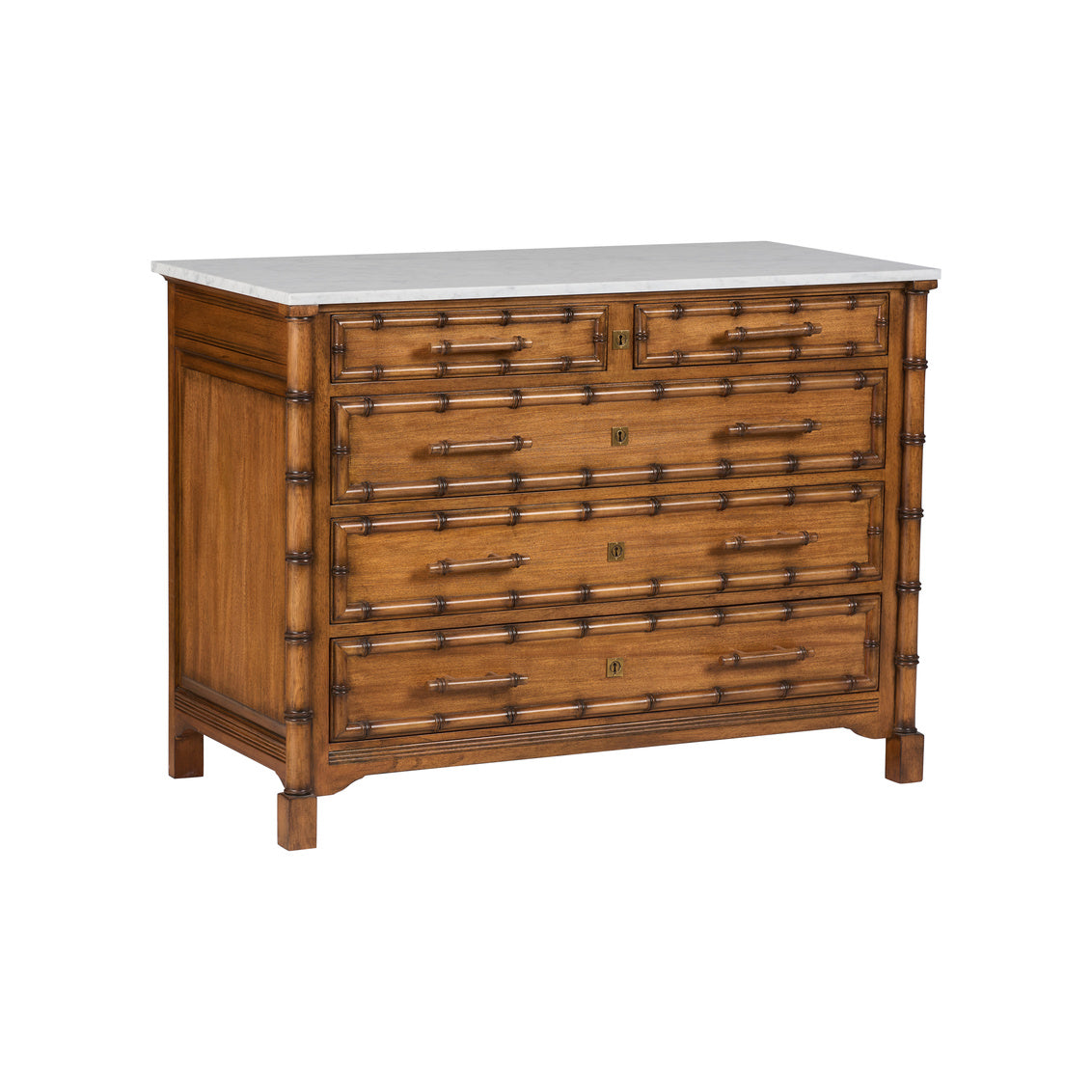 Indochine Chest - Marble, angled view - Starboard Lane