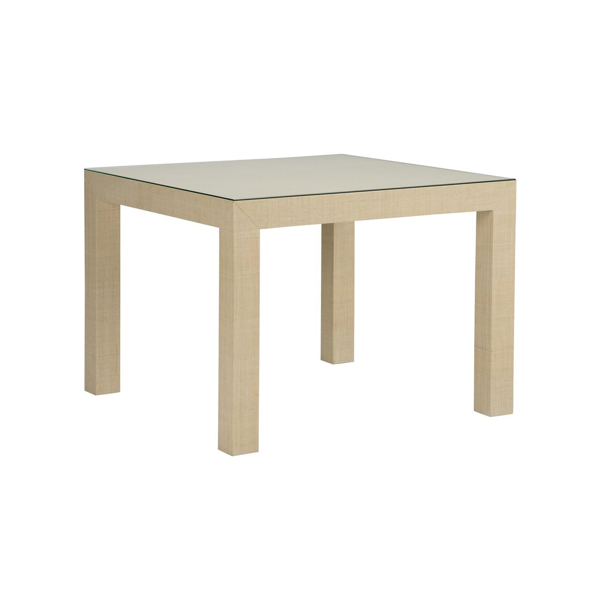 Sanibel Game Table - Natural, angled view - Starboard Lane