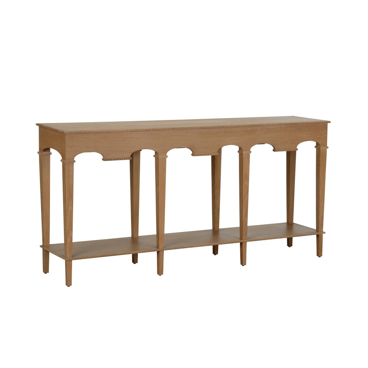 Oslo Console - Oak, angled view - Starboard Lane
