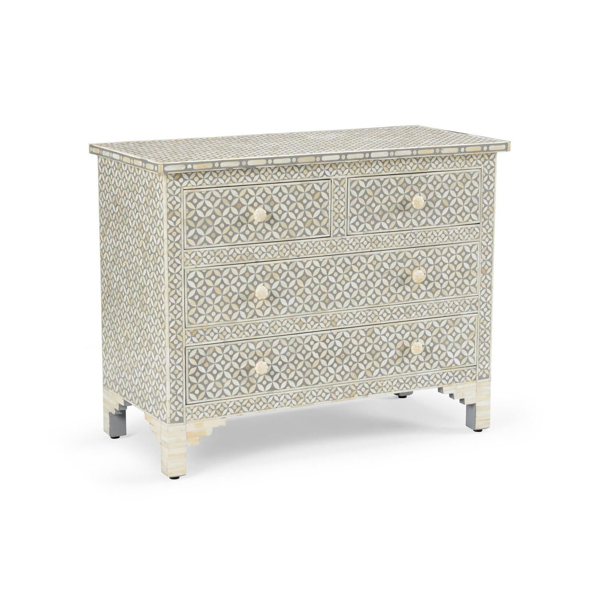 Milford Chest - Gray, angled view - Starboard Lane