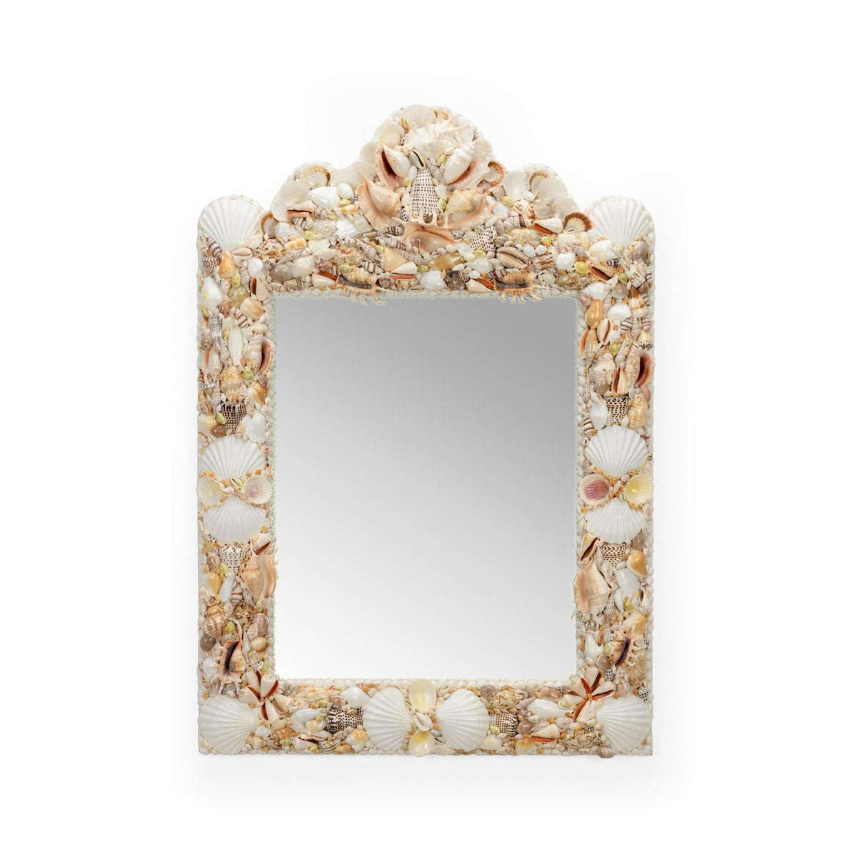 Shell Square Mirror, angled view - Starboard Lane