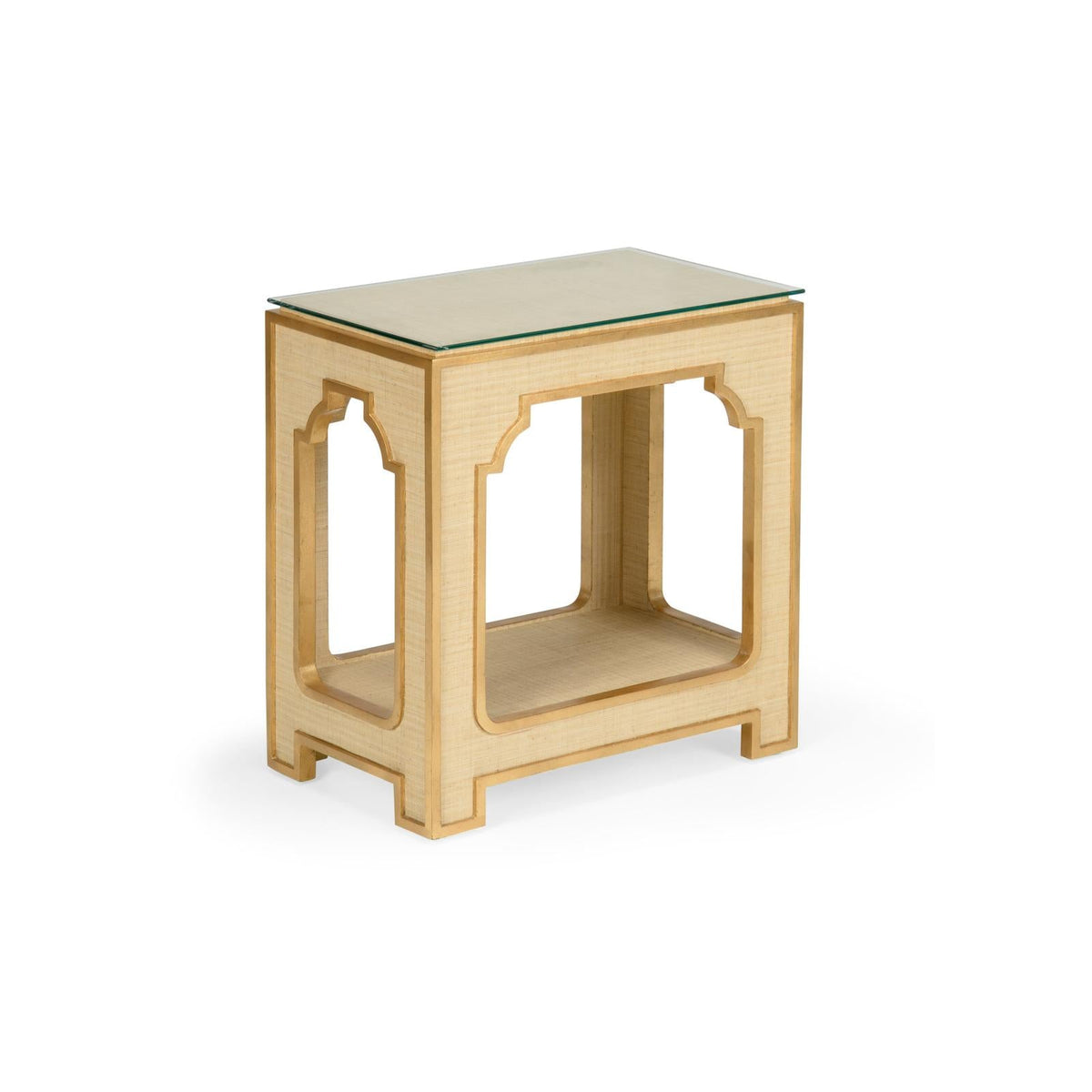 Yangon Side Table - Natural, angled view - Starboard Lane