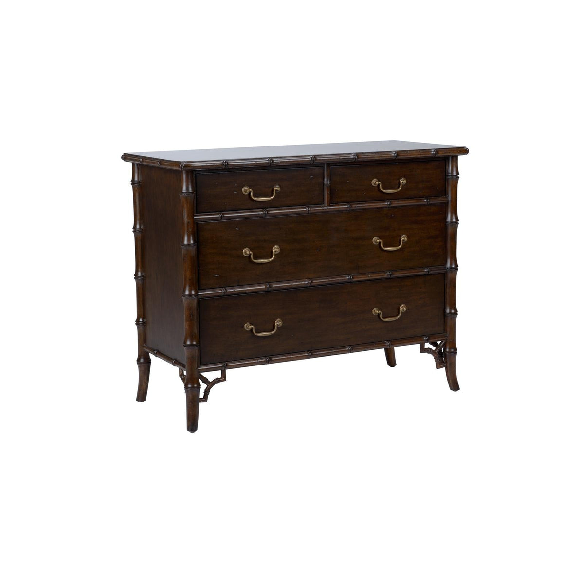 Sheraton Bamboo Chest, angled view - Starboard Lane