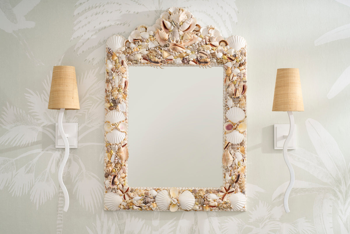 Shell Square Mirror, side view - Starboard Lane