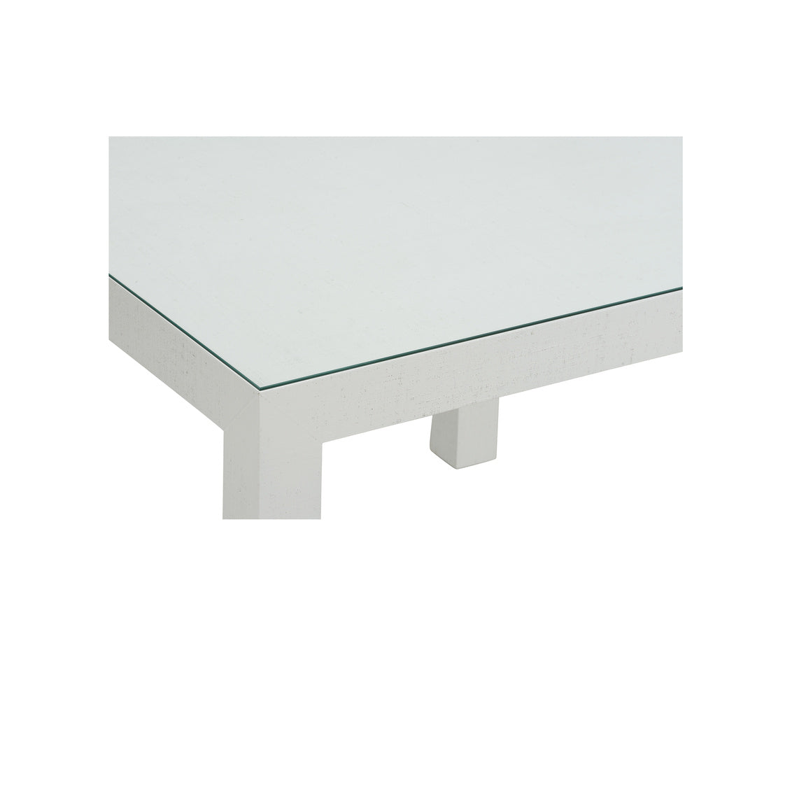 Sanibel Game Table - White, side view - Starboard Lane