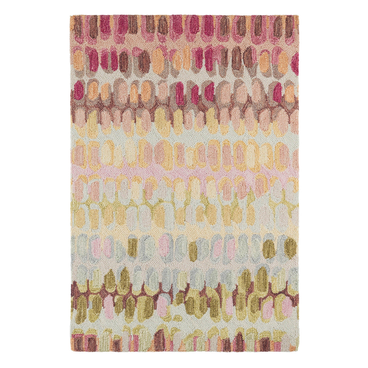 Paint Chip Hooked Wool Rug, Pastel - Starboard Lane