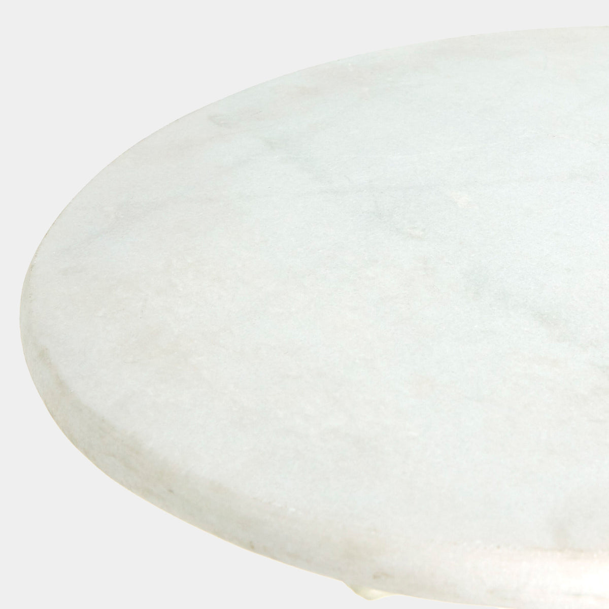 White Faux Bois Side Table, detail - Starboard Lane