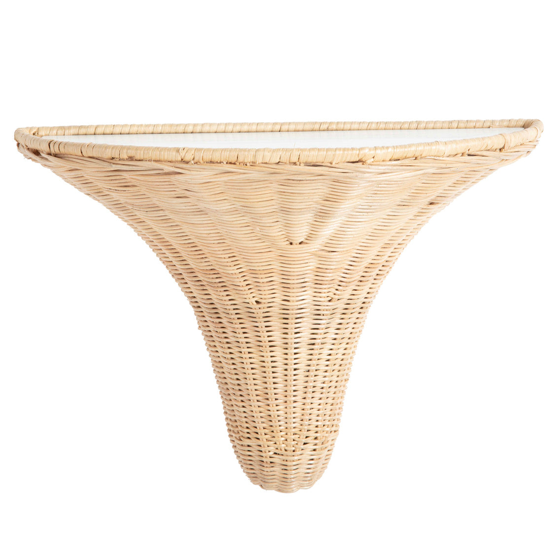 Baytree Wicker Bracket - Natural, front view - Starboard Lane