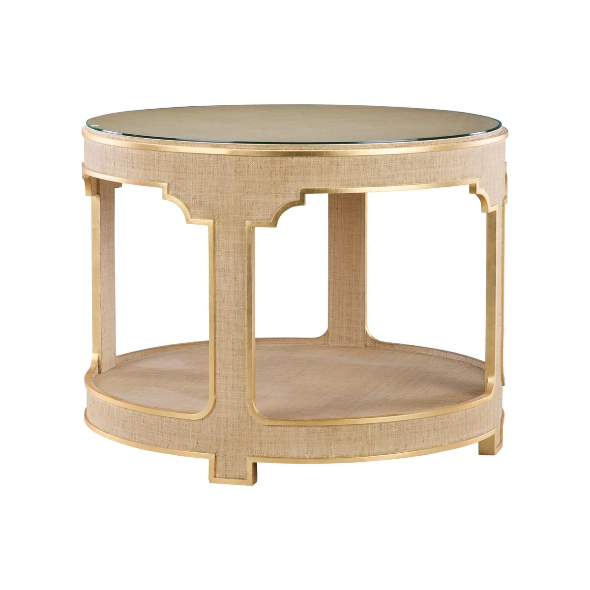 Yangon Hall Table - Natural, angled view - Starboard Lane