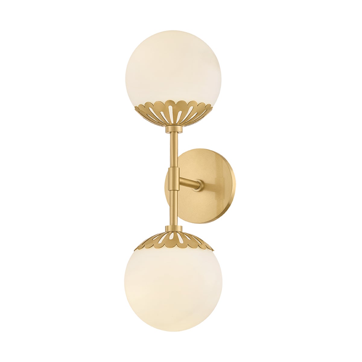 Paige Wall Sconce, Aged Brass - Starboard Lane