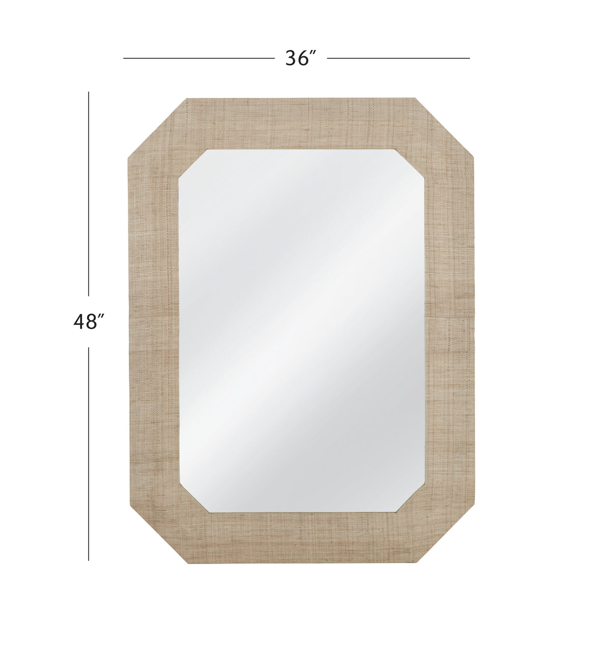 Shashi Wall Mirror, dimensions - Starboard Lane