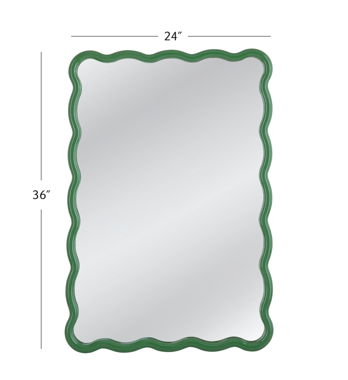 Cassia Rectangular Wall Mirror, dimensions - Starboard Lane