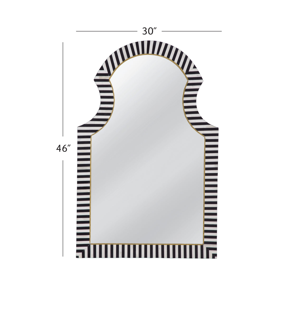 Martens Wall Mirror, dimensions - Starboard Lane