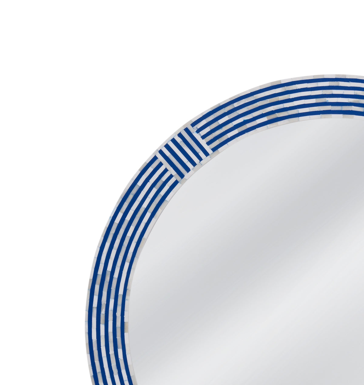 Blue Circle Wall Mirror, detail - Starboard Lane