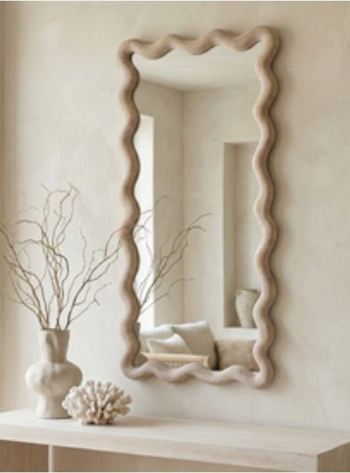 Sonoma Large Wall Mirror, styled in a room - Starboard Lane