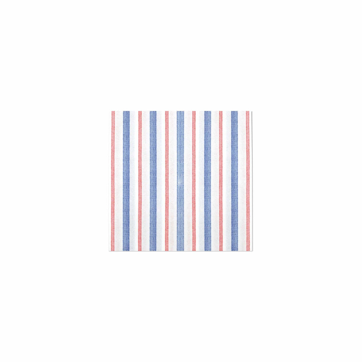 Papersoft Americana Stripe Cocktail Napkins, red, white, and blue stripes