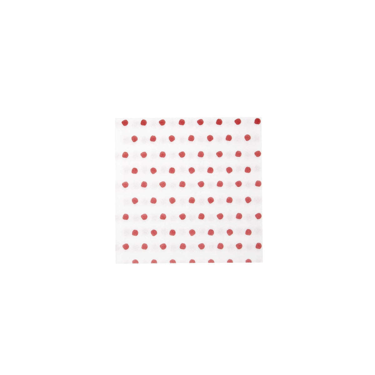 Papersoft Dot Red Cocktail Napkins, red painted dots