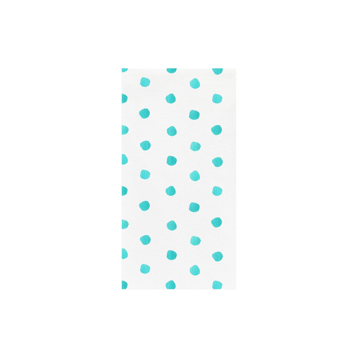 Papersoft Dot Aqua Guest Towels, aqua painted dots