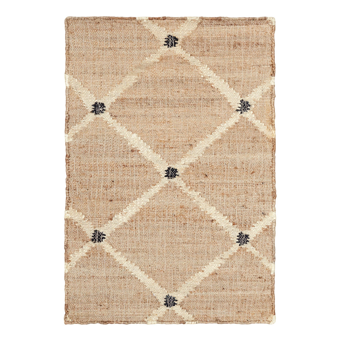 Kali Handwoven Jute Rug - Natural, detail - Starboard Lane