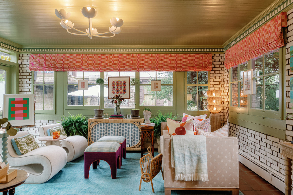 Arcata Chandelier, styled in a room - Starboard Lane