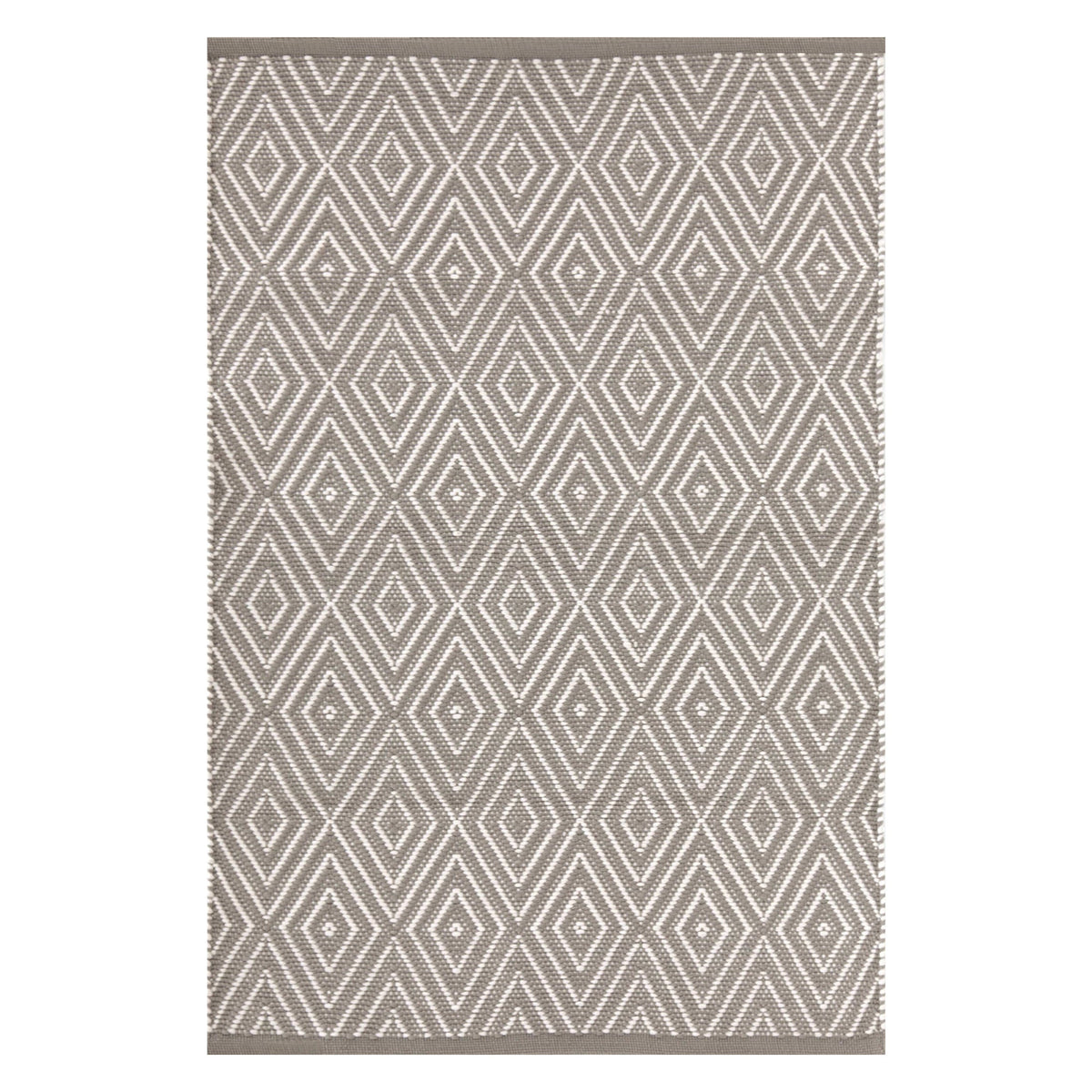 Diamond Indoor/Outdoor Rug, Fieldstone/Ivory - Starboard Lane