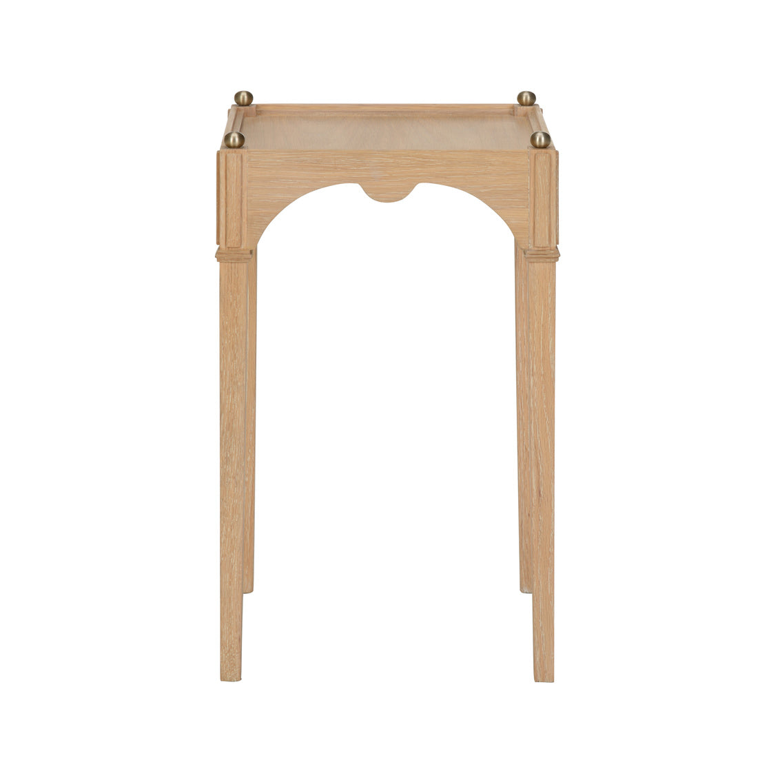 Kent Drinks Table - Oak, front view - Starboard Lane