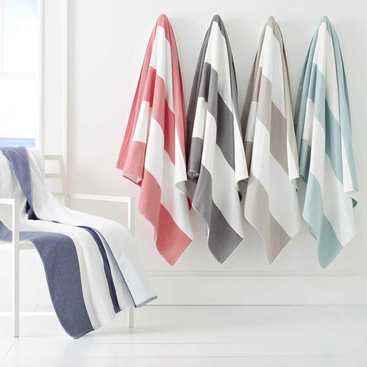 Block Stripe Fouta Beach Towels