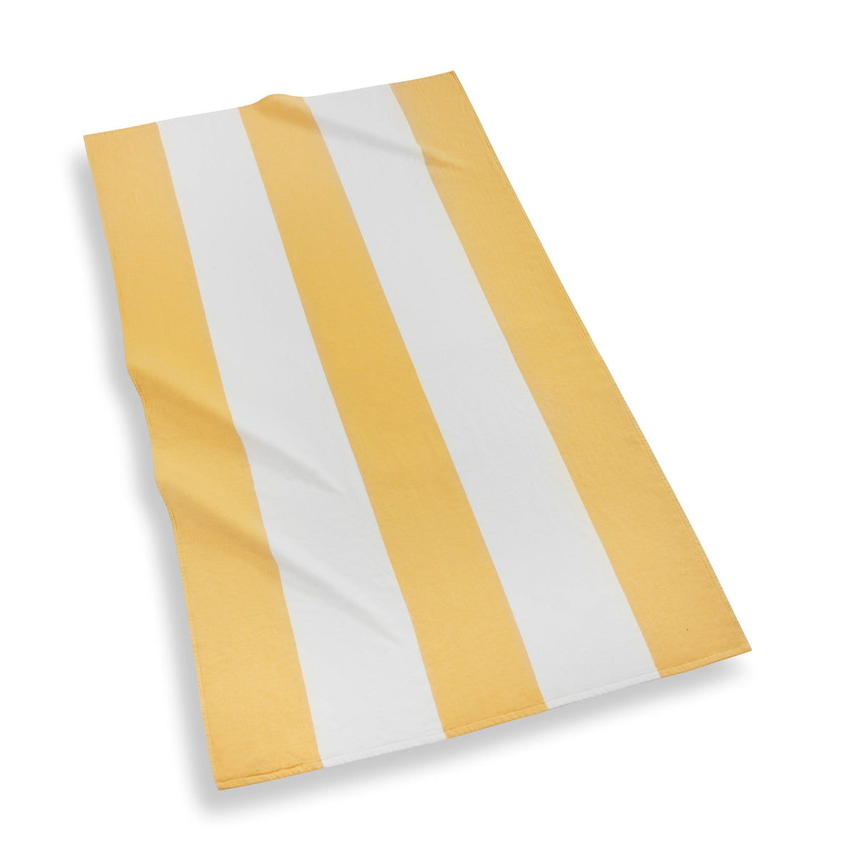 Block Stripe Fouta Beach Towels in Yellow