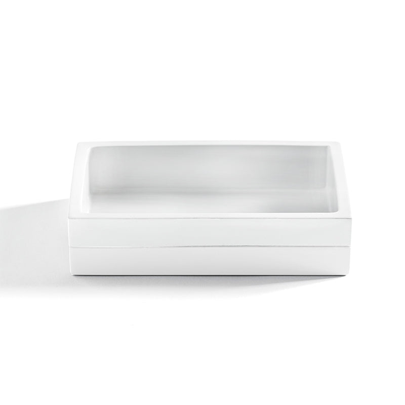 Cabana White Bath Accessories, Soap Dish