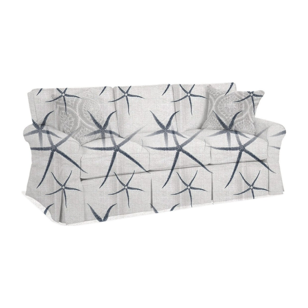 Caneel 3-Seat Sofa, Starfish Cay – Deep Water - Starboard Lane