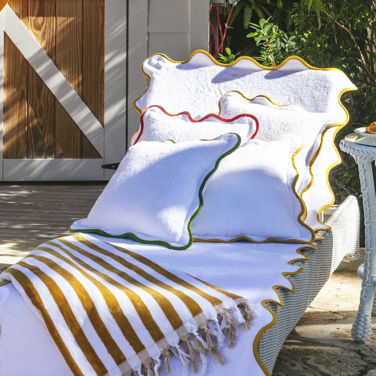 Chairish Scalloped Outdoor Pillows