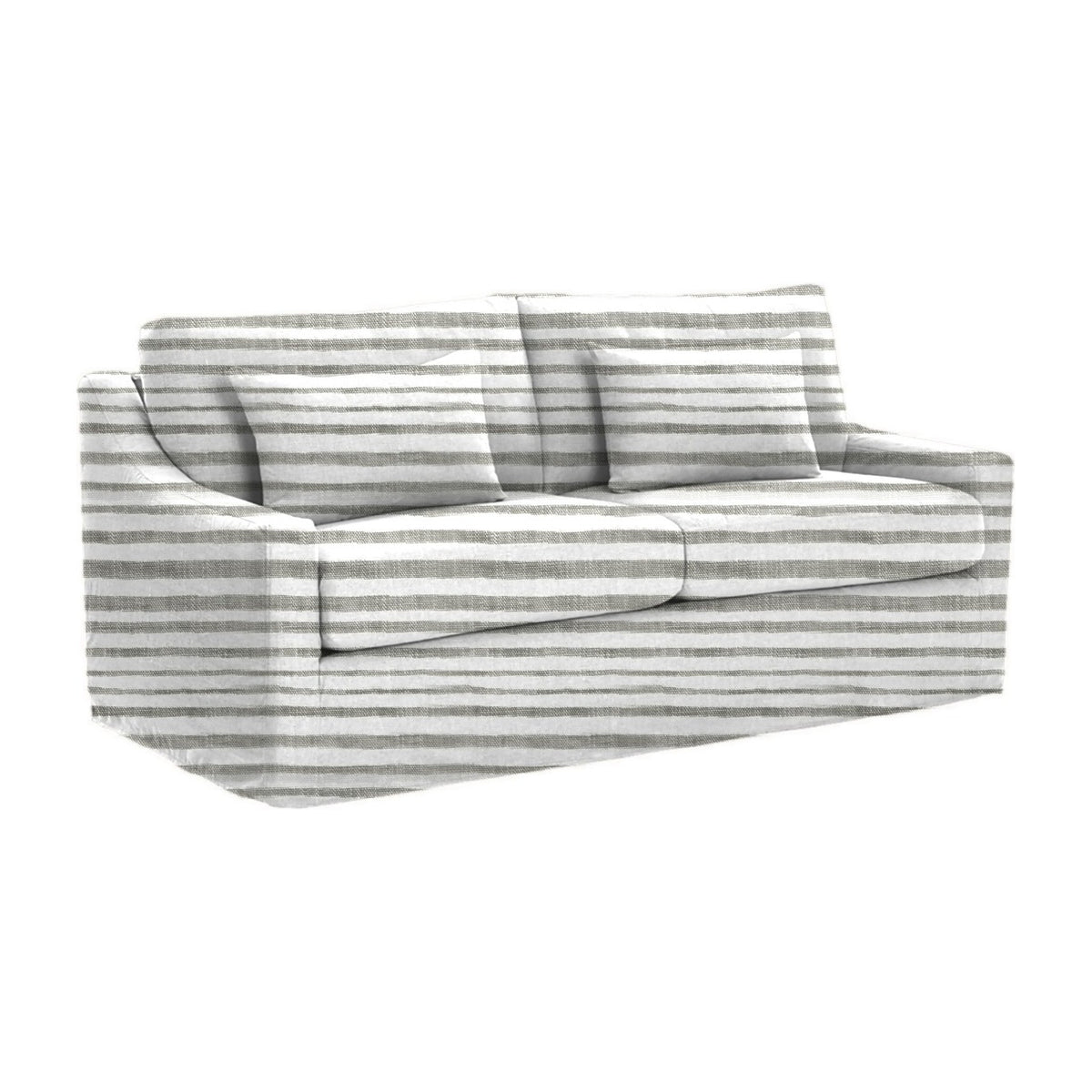 Cinnamon 2-Seat Sofa, Shoreline Stripe – Driftwood - Starboard Lane