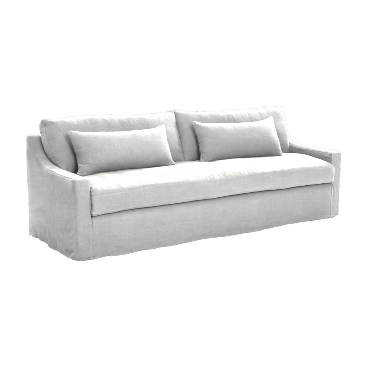 Cinnamon 3-Seat Long Sofa, Trade Wind – Shell - Starboard Lane