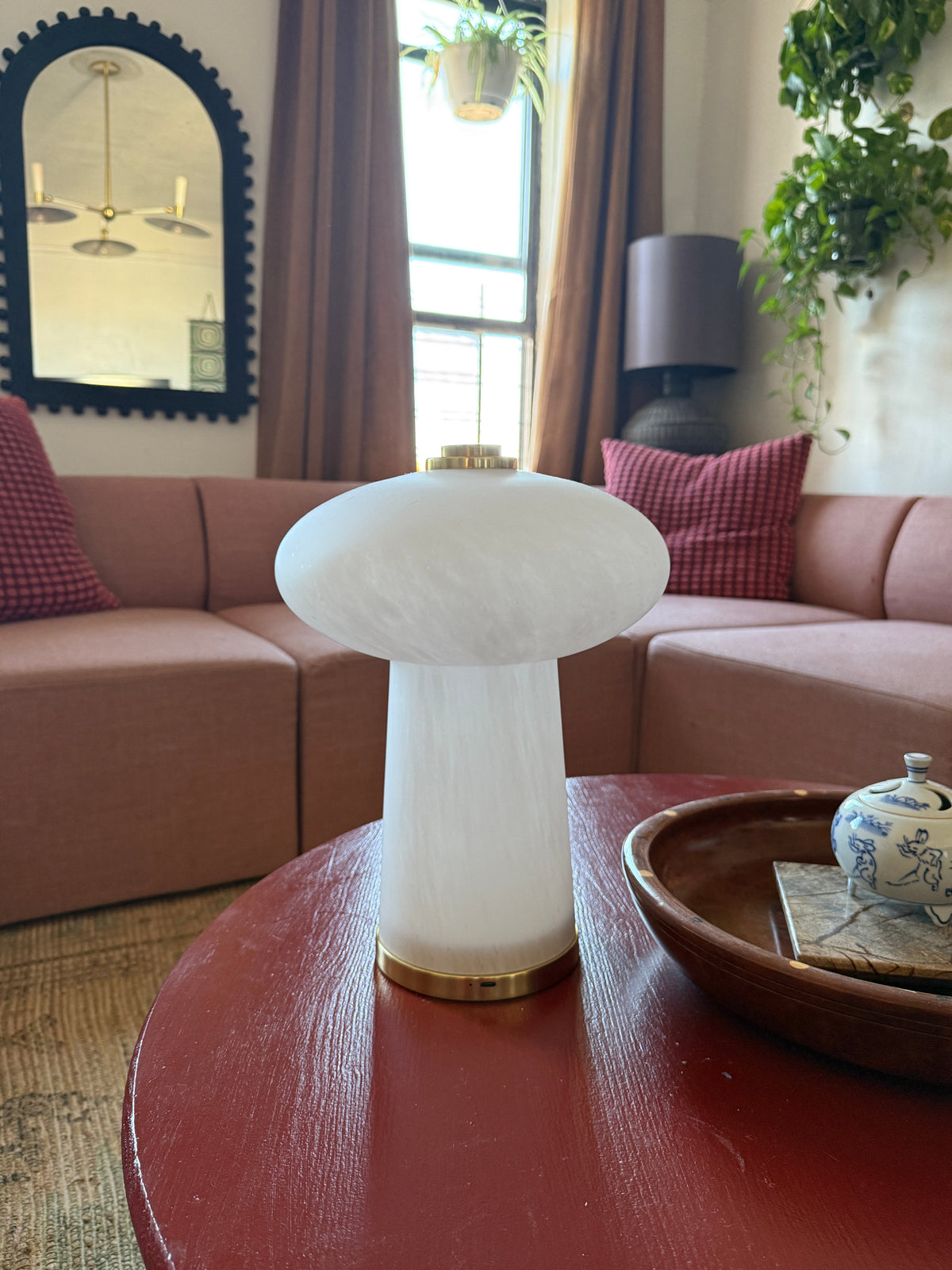 Fords Rechargeable Table Lamp, styled in a room - Starboard Lane