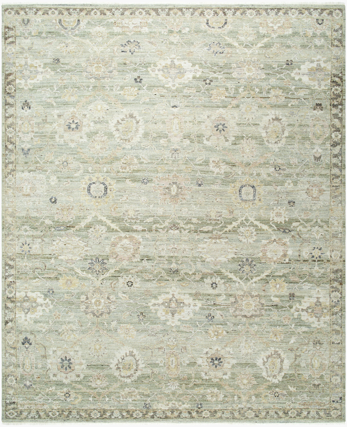 Khorasan Hand-Knotted Wool Rug - Sage - Starboard Lane