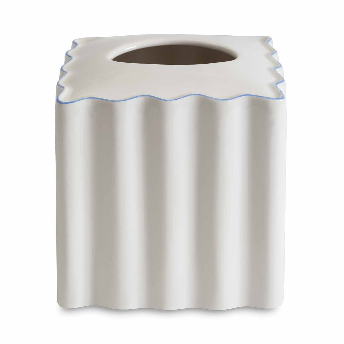 Le Marais Bath Accessories in Cornflower Blue, Tissue Holder
