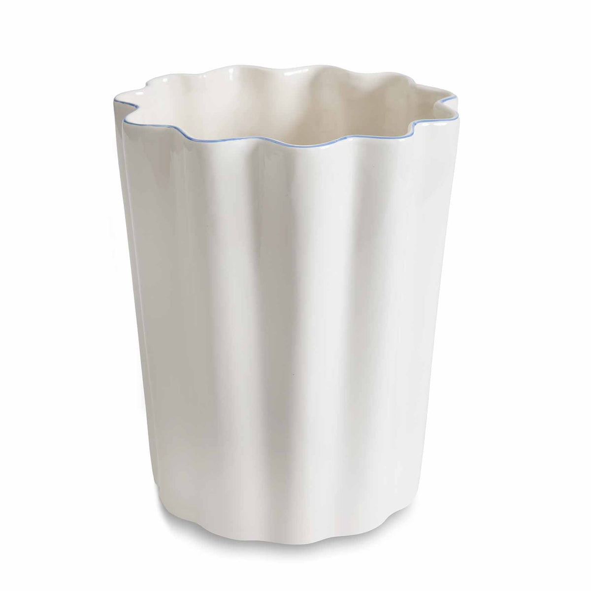 Le Marais Bath Accessories in Cornflower Blue, Waste Basket