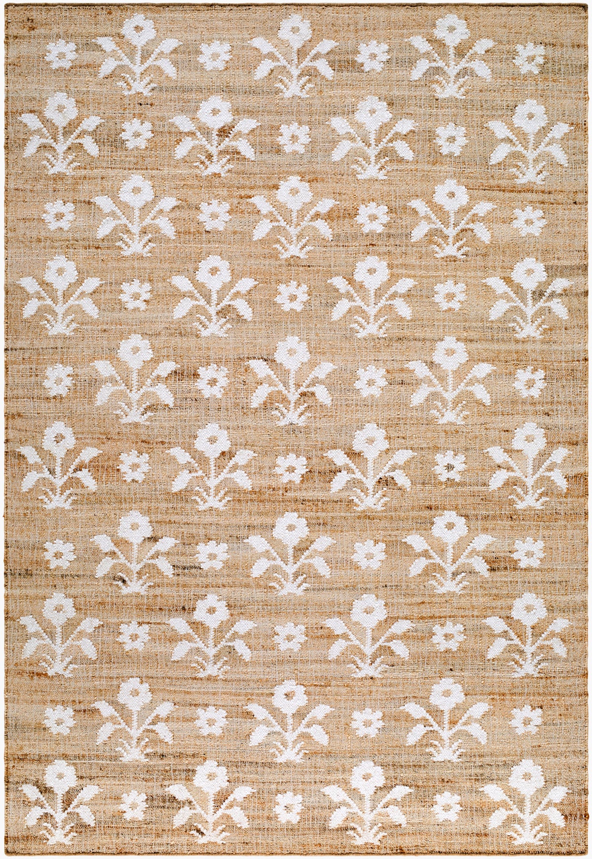 Strawblossom Handwoven Jute Rug - Ivory - Starboard Lane