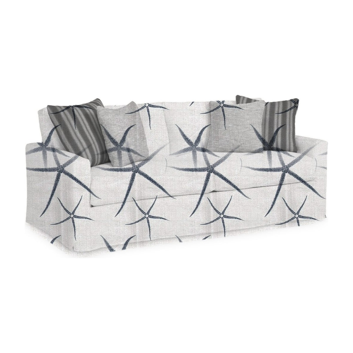 Maho 2-Seat Sofa, Starfish Cay – Deep Water - Starboard Lane