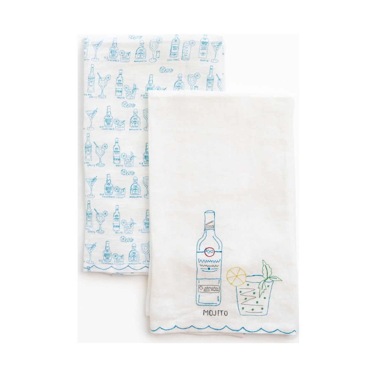 Mojito Linen Tea Towel, Set of 2 - Starboard Lane