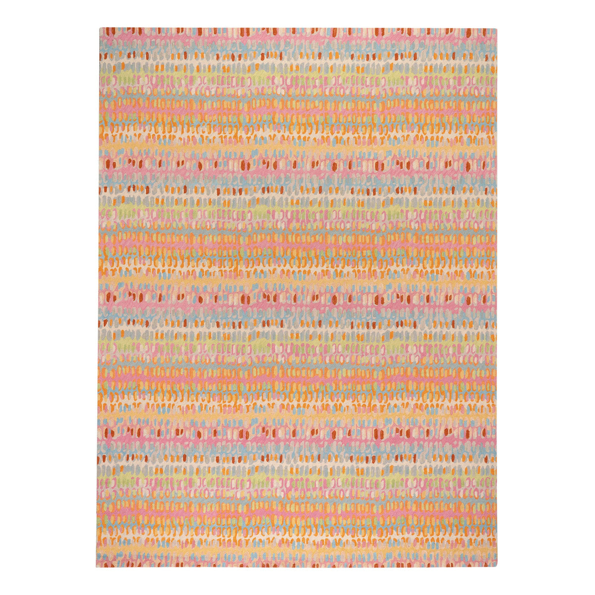 Paint Chip Hooked Wool Rug, Confetti, detail - Starboard Lane