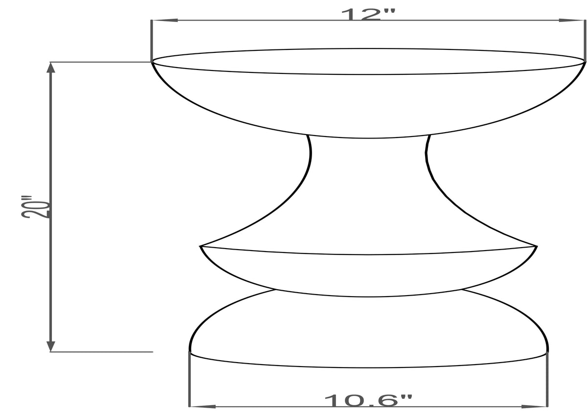 Sheena Pedestal Table, dimensions - Starboard Lane