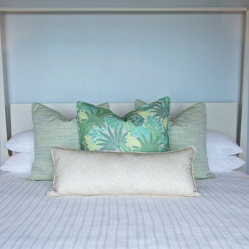Ti' Punch Fabric - Sand, styled in a room - Starboard Lane